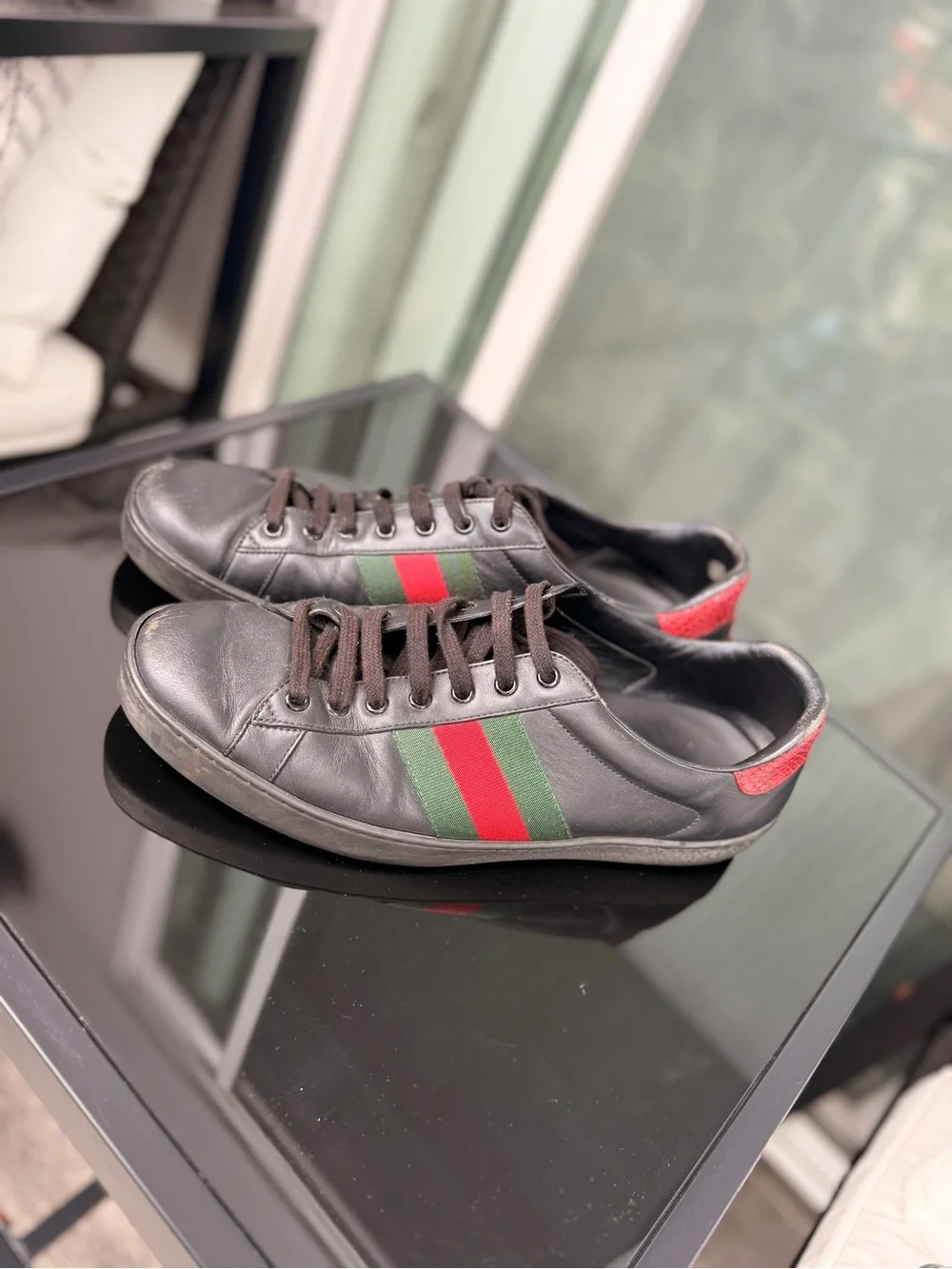 Gucci Ace Leather Sneakers